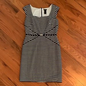 Re-poshed!  Navy striped Ann Taylor dress size 8